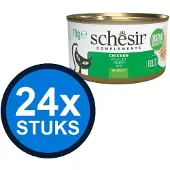 Schesir 24x - Kip in Gelei - Kattenvoer Natvoer - 70g