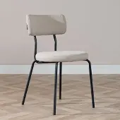 Bronx Scandinavische eetkamerstoel Lyon taupe gerecyclede stof stapelbaar