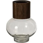 J-Line Vaas Jim - glas - donkerbruin/transparant - small