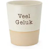 Miko Special Ceramics mok - Veel Geluk - Mok / beker voor koffie