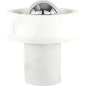Tom Dixon Design tafellamp Stone, dimbaar, wit / opaal, Woon-/ Eetkamer, Steen, Design, tafellamp
