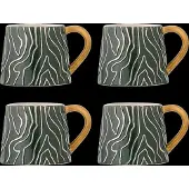 Bloomingville Woodsby mokken set van 4 stuks