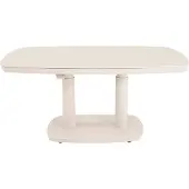 Lesli Living Geneva - Loungetafel - Verstelbaar Deens ovaal 135x83 cm - crème