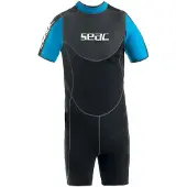 Seac Duikpak - Sense Shorty Man 2,5 mm - Zwart/Blauw - - S - Small - Wetsuits