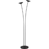 Masterlight 2-lichts vloerlamp Ceppo zwart