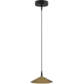 Masterlight Design hanglamp Ceppo zwart met goud Ø 18cm