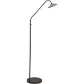 Masterlight Staande leeslamp Ceppo zwart met nikkel