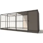 Glorenza Evi - Kattenren - Aluminium - Antraciet - 449x176x193 cm