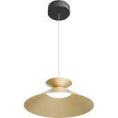 Masterlight Hanglamp Ceppo zwart met goud Ø 45cm met uplight
