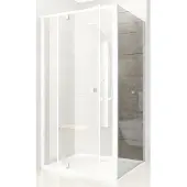 Ravak Douchewand Pivot PPS-100, satijn + transparant, 90GA0U00Z1