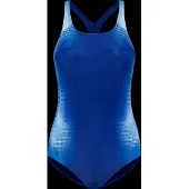 Speedo - Women's Print Medalist Swimsuit - Badpak 46, blauw
