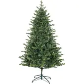 HOMCOM Kunstkerstboom, 180 cm, kerstboom met dichte takken, groen