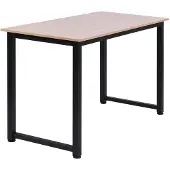 HOMCOM Bureau, Eettafel, Computerbureau, Kantoorbureau, Wit/Zwart