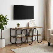 vidaXL TV-meubel 100 x 40 x 50 cm Gerookt eiken Bewerkt hout
