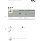 GSI Norm Keramisch fonteintje 35x26cm met kraangat, wit ExtraGlaze