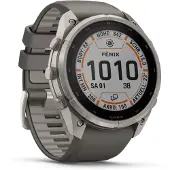 Simpletek Garmin 010-04338-01 | Fenix 9 Pro Ir, 47 mm, saffierglas, zonne-energie, volledig titanium, met Pebble Gray/zilverkleurige band