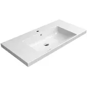 Sapho GSI Norm - Wastafel, 1000x500 mm, met 1 opening voor de kraan, ExtraGlaze, wit, artikelnummer 8633111