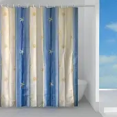 Gedy Douchegordijn, kleur: ultramarijn, afmetingen: 120x200 cm
