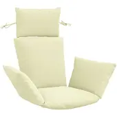 vidaXL Adirondack Kussen PUTTEN 100% Polyester Crèmekleurig