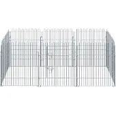 PawHut Paws Puppy uitloop puppy hok 8-delig 63 x 76 cm