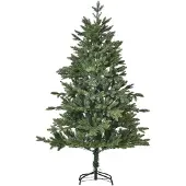 HOMCOM kunstkerstboom, spar, inklapbaar en demontabel, groen