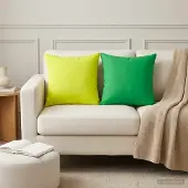 vidaXL Kussen met kussen HEERLEN 2 st Groen Polyester