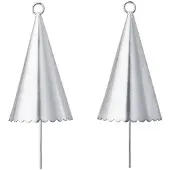 Ferm Living Kerstornament Cone Bell Silver
