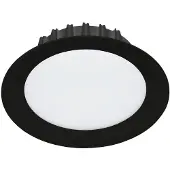 Eglo Inbouwspot | 'TREVIGLIO' LED Ø190 3000K zwart | IP44