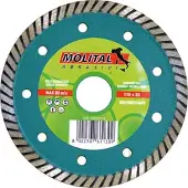 MOLITAL Disco met diamantsegmenten, 'gres', Italiaans fabricaat, diameter 115 mm