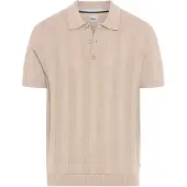 Brax poloshirt beige katoen gestreept
