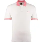 BOSS Shirt ecru / oranje
