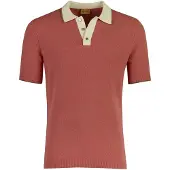 Mos Mosh Poloshirt rood katoen normale fit