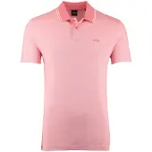 BOSS poloshirt korte mouw Boss orange roze