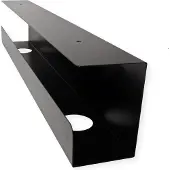 Value Kabelgoot voor montage onder de tafel, zwart