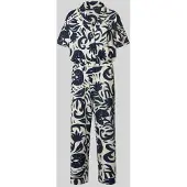 OUI Jumpsuit met all-over bloemenmotief