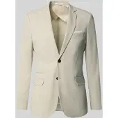 Selected Slim Fit Single-breasted Blazer Heren Wit 48
