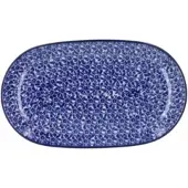 Bunzlau Castle Schaal Indigo Wide Oval