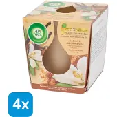 Air Wick | 4x Airwick geurkaars Vanille 105 gram | 4x geurkaars in glas