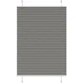 vidaXL Plissé rolgordijn 90x100 cm stofbreedte 89,4 cm antraciet