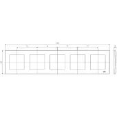 Ospel R-5Z/33, saffierzwart metallic, vijfdelig