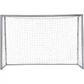 SPORTNOW -Fußballtor-PE, Stahl--300L x 120B x 200H cm-Grau