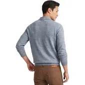 Profuomo Poloshirt grijs normale fit gemeleerd