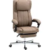 Vinsetto bureaustoel met massagefunctie, verstelbare bureaustoel met ligfunctie