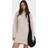 ONLY Gebreide jurk 'ONLOlivia' beige gemêleerd