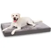 Merkloos XL orthopedisch hondenbed, wasbaar met waterdichte hoezen