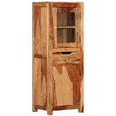 vidaXL Hoge kast 40x34x110 cm massief acaciahout