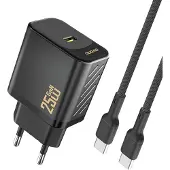 Dudao 25W Pd-Oplader Usb-A Usb-C Voor Apple Iphones Met Usb-C-Kabel