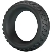 Crazy Bull - MERRITT TEXTURED SILICONE COCK RING BLACK