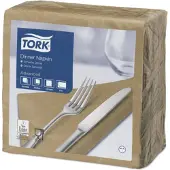 Tork tissue servet 39x39cm 2-laags 1/4-vouw biscuit 12x150