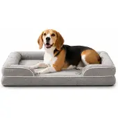 Belviona Hondenbed orthopedisch, memoryfoam, antislip & waterafstotend 97x71x17 cm